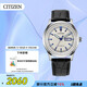 西鐵城（CITIZEN）手表男日韓表自動機械日顯白盤皮帶學生送禮物男友NH8400-10A