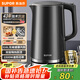 蘇泊爾（SUPOR）電水壺?zé)崴畨?1.7L全鋼無(wú)縫內(nèi)膽 雙層防燙電熱水壺 316L不銹鋼燒水壺 SW-17J416L