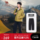 駱駝（CAMEL）【王俊凱同款】戶外滑雪褲男三防水直筒褲加絨長(zhǎng)褲沖鋒褲 6805