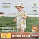 babylove嬰兒連體衣夏季竹棉山茶紗布和尚服新生兒寶寶衣服薄款透氣哈衣