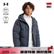 安德瑪（UNDERARMOUR）UA Horizon男子運動休閑短款鴨絨羽絨服1378830 暴雨灰044 XL