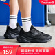 安踏小老爹休閑鞋男鞋夏季網(wǎng)面透氣厚底軟底鞋子男增高耐磨跑步運動鞋