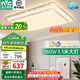 雷士照明（NVC）大瓦數(shù)大尺寸1.1m客廳大燈LED吸頂燈具套餐三室兩廳現(xiàn)代簡約時尚 碧月-160W無極調(diào)光1.1米大尺寸