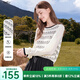 百圖betu女裝2025秋季新款毛針織衫撞色條紋袖子拼接長袖上衣2508T14 黑白條 S