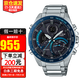 卡西歐（CASIO）手表男EDIFICE紅牛太陽能賽車男表 太陽能+藍牙小表盤ECB-900DB-1B