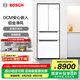 博世（BOSCH）冰箱M7s零嵌入式法式多門四開門461L家用電冰箱 雙循環(huán) 鉑金凈風 玻璃面板 支持國家補貼 白色K9F72EA20C