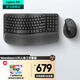 羅技（Logitech）Lift無(wú)線(xiàn)藍牙鼠標 人體工學(xué)系列垂直靜音鼠標 Vertical立式中小手電腦辦公鼠標雙模Mac 多設備家用 Wavekeys+Lift【人體工學(xué)套裝黑色】