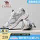 駱駝（CAMEL）老爹鞋2025春季新款復古時尚輕便透氣軟彈舒適情侶休閑運動男鞋 G25S852108 月影灰 女 36
