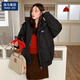 棉致韓系常規羽絨棉服2025年秋季新款面包服學(xué)生寬松羽絨棉衣保暖羽絨 黑色 S
