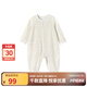 英氏（YEEHOO）嬰兒衣服新生兒連體衣寶寶嬰幼兒居家爬服連體服 淺黃80CM