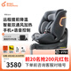 兩只兔子求知2Pro智能通風(fēng)加熱兒童安全座椅汽車用0-8歲寶寶嬰兒車載360度 【求知2Pro智能3.0】極空黑