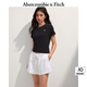 ABERCROMBIE & FITCH【百搭純色】女裝25夏季經(jīng)典小麋鹿修身圓領(lǐng)短袖T恤KI139-5759 黑色 M (165/96A)