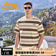 Jeep吉普男女同款戶(hù)外運動(dòng)短袖t恤男2025新款夏季純棉透氣圓領(lǐng)體恤衫 燕麥灰【t恤款】 XL（160-175斤）