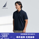 諾帝卡（NAUTICA）【單件直降】男裝25春夏新款涼感速干珠地短袖POLO男KO5206 藏青4NV XL
