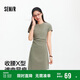 森馬（Semir）連衣裙女圓領收腰彈力針織裙2025夏刺繡休閑短裙辣妹109325114001