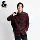 杰克·瓊斯（JACK&JONES）男裝2025年冬季新款襯衫經(jīng)典酒紅色格紋百搭純棉上衣225405004 F15酒紅色 M