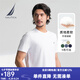 諾帝卡（NAUTICA）【單件直降】男裝25春夏新款全棉圓領(lǐng)短袖T恤男 白色1BW M
