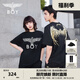 BOY LONDON【金翼鎖鏈】夏季短袖情侶款翅膀燙金潮牌圓領(lǐng)T恤N01918 黑印金N01918 經(jīng)典升級(jí) XL