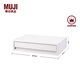 無印良品（MUJI）聚丙烯儲物箱抽屜式  收納箱 收納盒 可組合 橫寬型/薄型/灰白色3S 37*26*9cm