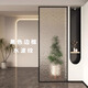 長(zhǎng)虹藝術(shù)玻璃入戶對(duì)門屏風(fēng)衛(wèi)生間半墻隔斷水波紋玄關(guān)遮擋屏風(fēng)定制 黑色邊框+水波紋鋼化玻璃/方