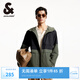 杰克·瓊斯（JACK&JONES）25年男裝連帽風(fēng)衣外套男春潮流運(yùn)動(dòng)戶外短款寬松高端休閑男士夾克 百里香綠E03 常規(guī) 百里香綠E03 M