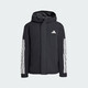 阿迪達斯 （adidas）男 運動(dòng)型格系列 3S HOODED INS J 短棉服 JY8303 黑色  XL 
