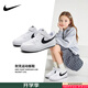 耐克（NIKE）童鞋男女童 25夏季新款運(yùn)動(dòng)鞋COURT低幫板鞋透氣舒適魔術(shù)貼休閑鞋 熊貓黑白-104 33.5 鞋內(nèi)長(zhǎng)21厘米