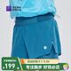 必邁2025年新款男女跑步運(yùn)動(dòng)競速短褲2寸(二合一)健身瑜伽短褲 天青色男 L