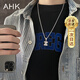 AHK26字母鈦鋼項鏈男女士百搭潮流情侶吊墜紀念日生日禮物送男女朋友 潮流滿(mǎn)鉆項鏈 【Z】+品牌禮盒