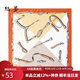 絲界【七夕禮物】真絲絲巾圍巾女士優(yōu)雅時尚小方巾領巾送禮 灰桔 53cm*53cm