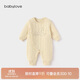 babylove嬰兒連體衣秋冬款夾棉保暖衣服男寶女寶哈衣莫代爾爬服刺繡休閑裝