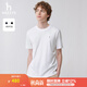 哈吉斯（HAZZYS）男裝 夏季款休閑通勤舒適短袖T恤男ASTZE0BBX51 米黃色OW XL (180/100A 50)
