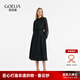 歌莉婭 新品  18姆米香云紗半裙  1C3R2B150 00B黑色 M
