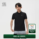 KOLON SPORT/可隆戶外POLO衫 男子接觸涼感防曬UPF50+冷黑功能短袖上衣 LHPT5AN007-BK 黑色 XL180/100A
