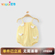 優(yōu)奇嬰兒衣服女寶寶夏季超薄無袖吊帶包屁衣女童夏天薄款背心哈衣爬服