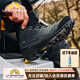 LA SPORTIVA防水透氣皮面登山鞋男防滑減震快速行進徒步鞋PYRAMID 碳灰/黃 41