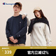 Champion【新復(fù)古回潮】冠軍24秋季新款男士長(zhǎng)袖t恤女刺繡小Clogo圓領(lǐng)衛(wèi)衣 藏青色1 2XL