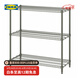 宜家（IKEA）OMAR奧馬爾擱板組合收納置物架現代簡(jiǎn)約銀色戶(hù)外和陽(yáng)臺用 灰綠色擱架92x36x94cm