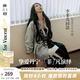 兩三事梵高藝術(shù)野馬出鞘 2025春季新款復(fù)古動(dòng)物流蘇牛仔半身裙 牛仔藍(lán) S