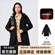 伯希和戶外軟殼衣女中長(zhǎng)款防風(fēng)抓絨保暖秋冬旅行運(yùn)動(dòng)外套大衣休閑加絨 曜石黑 L