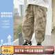 左西男童夏款褲子防蚊褲2025夏季新款兒童寬松速干運動褲 卡其綠 130