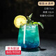 皓梵潔酒杯調酒雞尾酒杯調酒杯子玻璃杯酒杯直身杯調酒杯透明威士忌水杯 矮款透明水杯 450ml