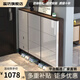 蕊坊2025爆款超薄鞋柜17cm換鞋凳一體組合24cm翻斗入戶門口鞋柜收納柜 【單層17cm超薄】0.6米三門翻斗 【包安裝】包郵包送貨上門