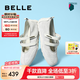 百麗（Belle）周雨彤同款酒心糖休閑鞋女25夏新商場款芭蕾瑪麗珍鞋D8L1DBQ5 薄霧米 【周雨彤同款】 37 (235mm)