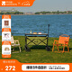 牧高笛（MOBIGARDEN）營(yíng)地車(chē) 戶(hù)外露營(yíng)大容量寬輪雙剎折疊推車(chē)星際 NX23689009 冬竹青