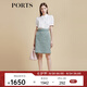PORTS寶姿商場同款春夏新款女裝“塔克褶裥真絲上衣”LD8B119KWT003 奶白色 L (8)