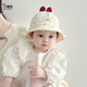 貝娜茜嬰兒帽子春季寶寶小遮陽(yáng)帽女防曬帽嬰幼兒太陽(yáng)帽秋冬漁夫帽外出男