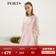 PORTS寶姿女裝 秋冬新品針織長袖短連衣裙SL9K256LKE015 日暮粉 S