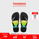havaianas哈唯納Brasil Tech 海邊人字拖外穿拖鞋男士夏沙灘涼拖 1069-墨黑色 43-44 巴西碼