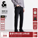 杰克·瓊斯（JACK&JONES）25年男裝秋季牛仔褲男903直筒石墨烯保暖長(cháng)褲子黑色微彈牛仔男褲 A16深灰牛仔 30 170 W30/L30